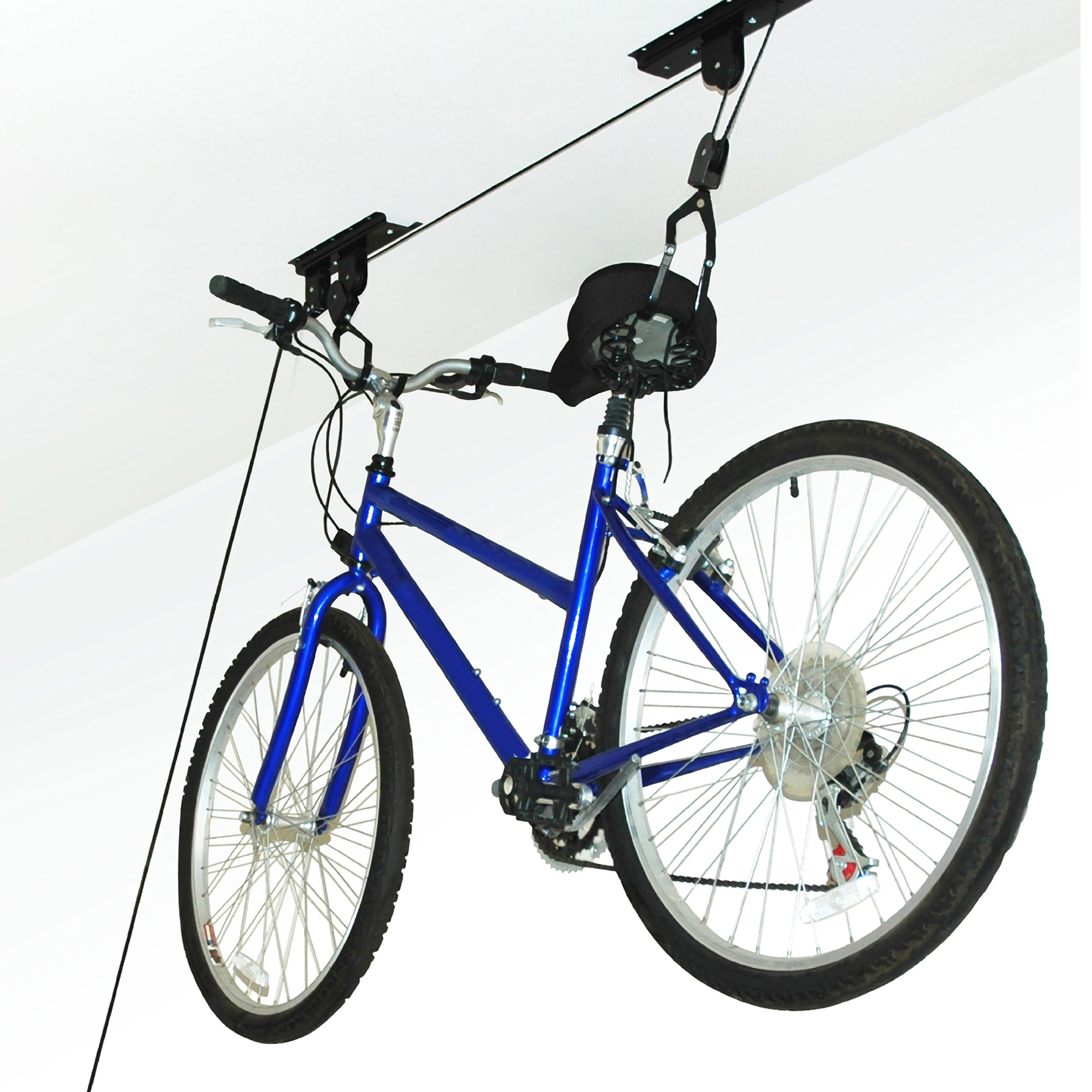 Rad Cycle Garage Hoist Pulley Bike Hanger Set of 2 for Overhead Ceiling Storage