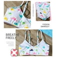thumbnail image 4 of URMAGIC URMAGIC Big Girls Sunflower Spaghetti Strap Two Pieces Bikini Set Tankini Swimsuit, 4 of 6