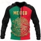 thumbnail image 4 of Sudadera con capucha con estampado 3D de la bandera de México y emblema nacional para hombre, sudadera de manga larga con estampado mexicano azteca, ropa de calle, 4 of 5