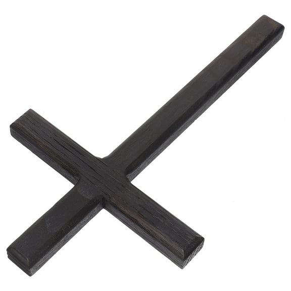 MLINS Black Wooden Wall Cross Decor for Home and Gifts Unique Design Suitable for Any .5 x 6.5 Inches