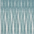 thumbnail image 4 of HomeRoots 670085 8 x 10 ft. Teal & Ivory Geometric Transitional Washable Machine Made Rectangle Area Rug with UV Protection, 4 of 9