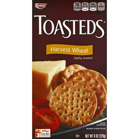 Keebler Toasted Wheat Snack Crackers, 8 Oz.