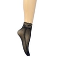 thumbnail image 6 of Baikeli Black Mesh Ankle Socks Breathable Nylon Sheer Socks Lightweight Ankle Socks for Women Black Free Size, 6 of 6