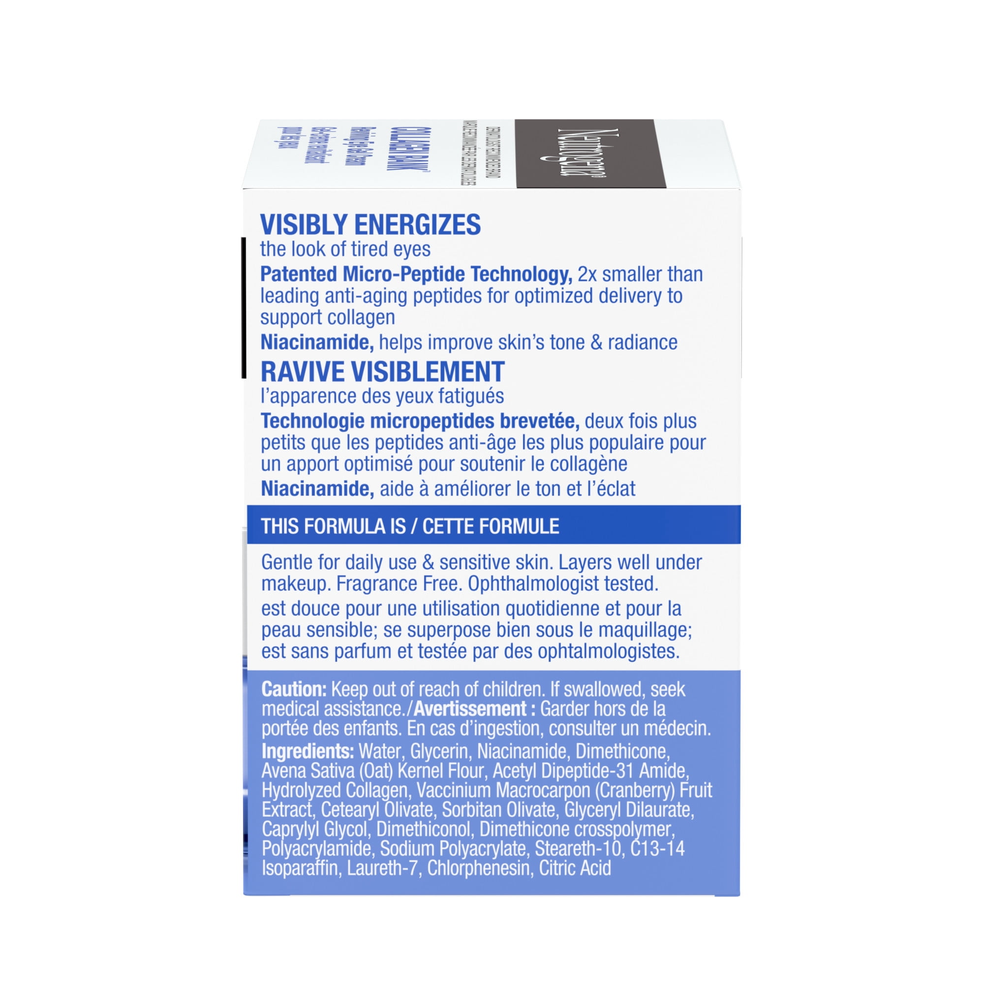 Neutrogena Collagen Bank Reviving Eye Gel Cream, Fragrance Free Under Eye Moisturizer Helps Preserve Collagen, Visibly Improves Dark Circles & Puffiness, Tone-Improving Niacinamide