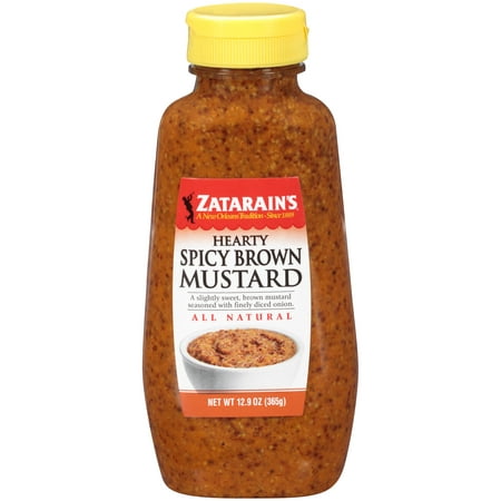 (3 Pack) Zatarain's Mustard Hearty Spicy Brown, 12.9