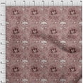 thumbnail image 4 of oneOone Cotton Poplin Pink Fabric Jacobean Floral Sewing Material Print Fabric By The Yard 42 Inch Wide, 4 of 4