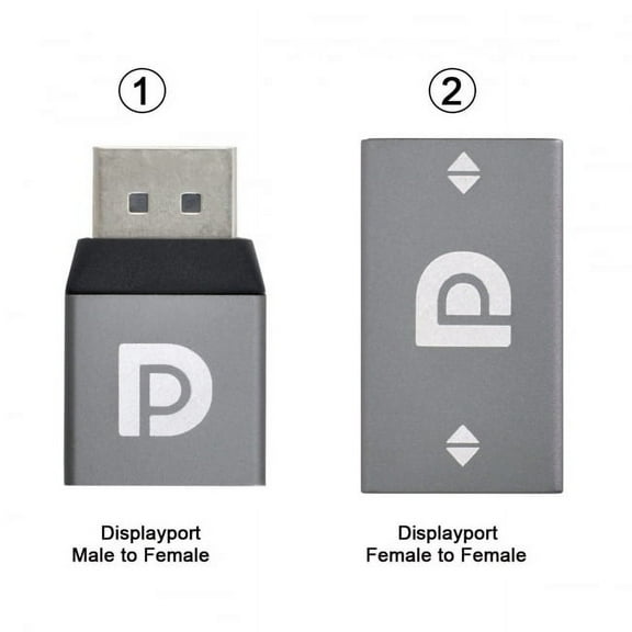 Xiwai Adapter 2pcs/set DisplayPort 1.2 4K 60hz to DP Extension Adapter Male Female Ultra-HD UHD for Video PC Laptop TV