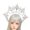 Silver, variant on Elegant Crowned Hairpiece Exaggerated Hairstyle Hairband Photo Props For Themed Parties And Photoshoots