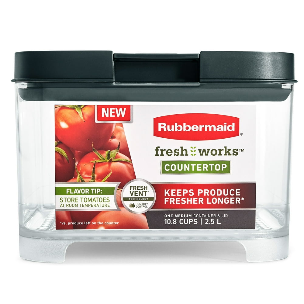Rubbermaid Freshworks Countertop Food Storage Produce Saver Container
