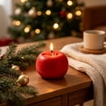 thumbnail image 2 of YingYouFu Fall Apple Shaped Scented Soy Candle, Cinnamon Scent Decorative Wax Candle Ornament, Home Decor for Table, Mantel, Kitchen, Thanksgiving Holiday Decoration Gift, 2 of 6