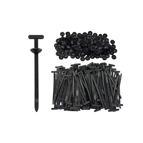 3.55 in Black Nylon Cable Ties 150 Piece