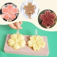 thumbnail image 3 of Popsicles Molds, Silicone Popsicle Molds Reusable Ice Pop Mold, Popsicle Molds Silicone BPA Free, Easy Release Ice Cream Tray Cakesicles DIY Sakura Molds, 3 of 4