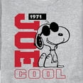 thumbnail image 3 of Peanuts - Joe Cool Collegiate Red And Black - Men's Crew Neck Fleece Pullover, 3 of 6