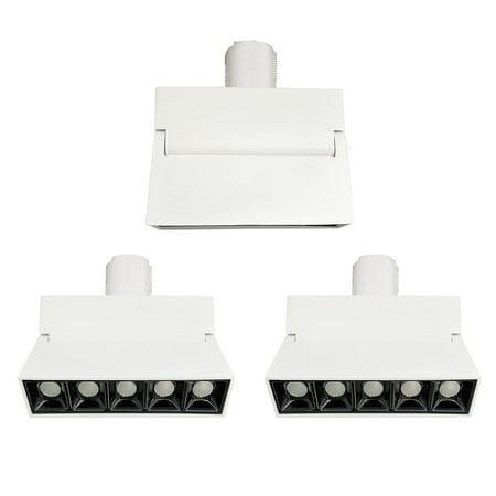 

Kiven J Track Lightning 3 Lights Modern J Track Light Heads for Bedroom Kitchen Home Lighting（Cool White)