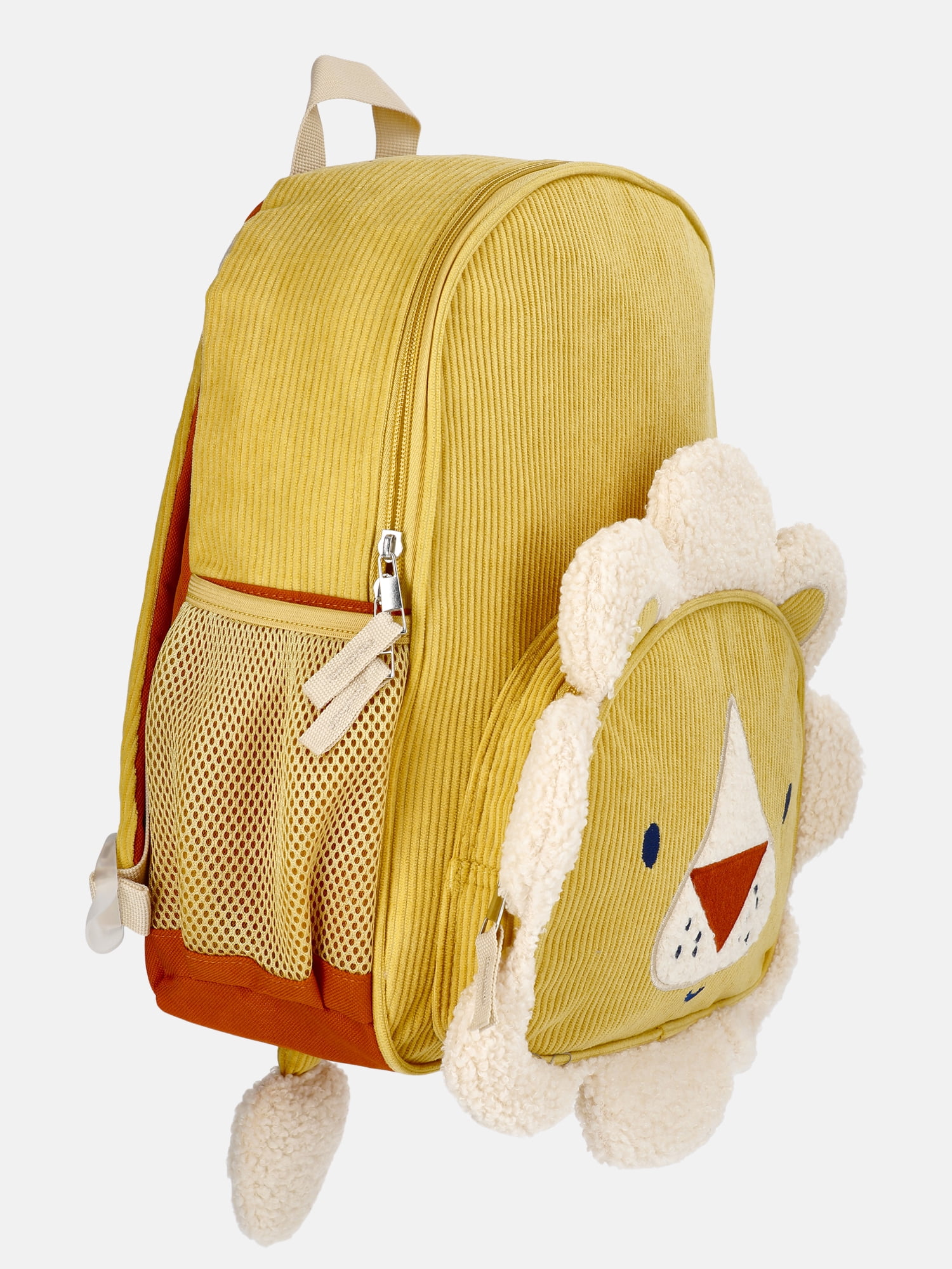 Wonder Nation Toddlers' 13.5" Lion Mane Corduroy Backpack, Beeswax