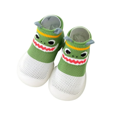 

JDEFEG Flexible Toddler Shoes Summer and Autumn Comfortable Toddler Shoes Cute Deer Rabbit Pattern Children Mesh Breathable Floor Toddler Girl Dress Shoe Green 25