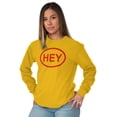 thumbnail image 4 of Hey Girl Funny Novelty TV Show Logo Long Sleeve TShirt Men Women Brisco Brands 3X, 4 of 6