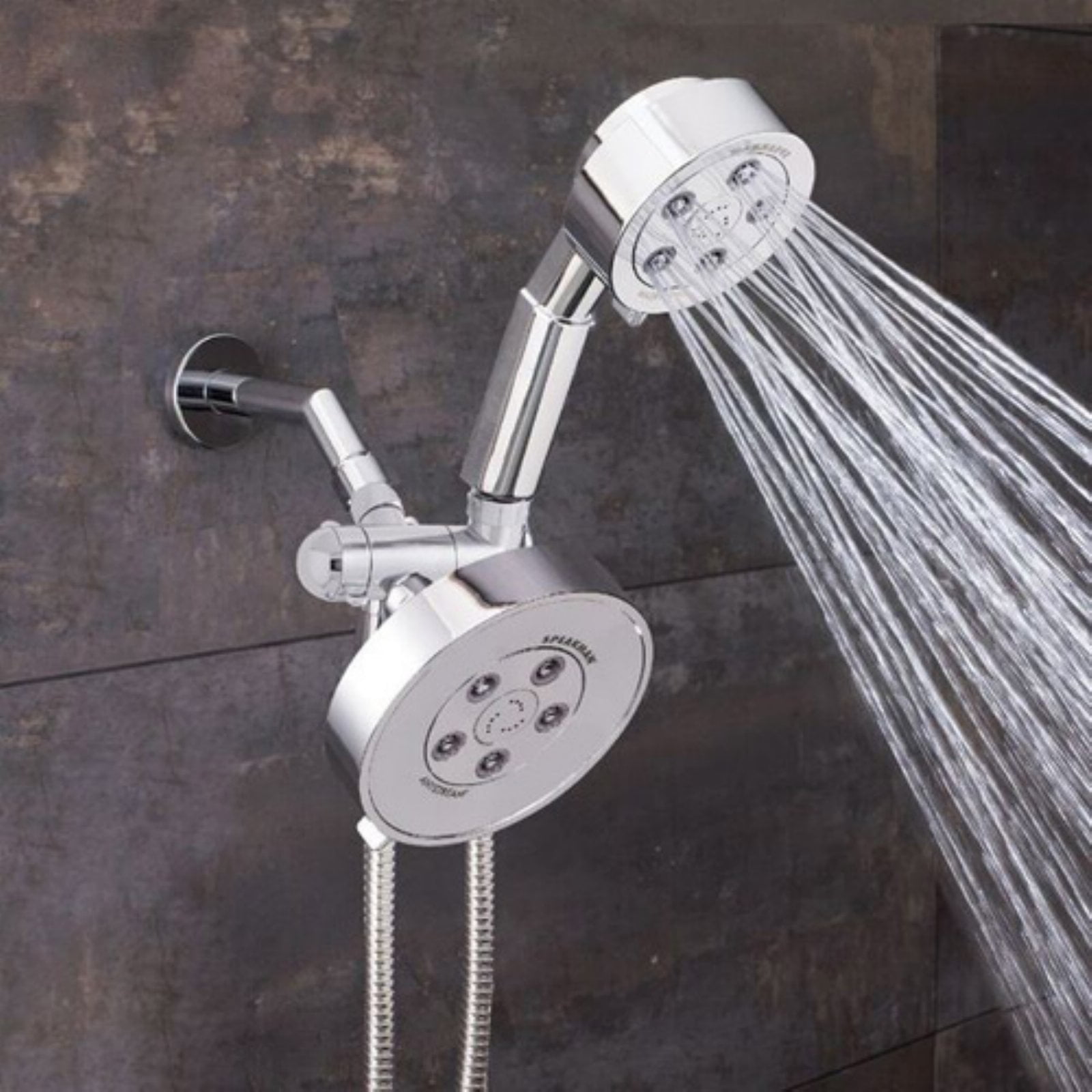 Polished Chrome Speakman VS-3010 Neo Anystream High Pressure Handheld Shower Head with Hose 2.5 GPM