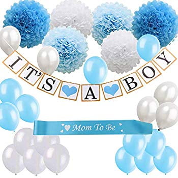 Baby Shower Decorations For Boys Kit It S A Boy Banner Blue Tiffany Blue And White Paper,Forest Green Colours That Go With Green Clothes