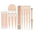 thumbnail image 1 of 12Pcs Tapestry Weaving Stick Kit, 7Pcs Big Eye Weaving Needles Weaving Stick, 2 Weaving ,2 Weaving Comb, 1 of 5