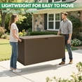 thumbnail image 5 of Enyopro 90 Gallon Deck Box, Organization and Storage Box for Patio Furniture Outdoor Cushions, Throw Pillows, Garden Tools and Pool Toys,Brown, 5 of 9