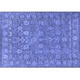 thumbnail image 1 of Ahgly Company Indoor Rectangle Oriental Blue Industrial Area Rugs, 8' x 12', 1 of 4