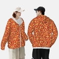 thumbnail image 3 of Rocae Pizza Print Breathable Sun Protection Hoodie Quick-Dry Lightweight Long Sleeve Hoodie Unisex Running Sports Shirt X-Large, 3 of 9