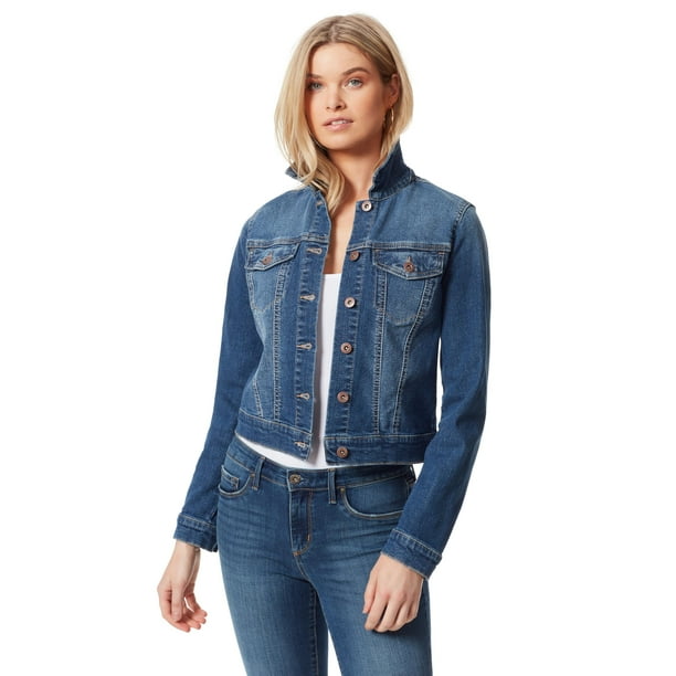 Abrigo Jessica Simpson Pixie, corte femenino, vaquero, talla L