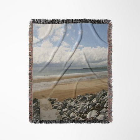 Lahinch, Ireland. Beaches At This Surfing Town - Eu15 Mwr0065 - Micah Wright, Woven Blanket