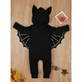 thumbnail image 6 of Uccdo My First Halloween Outfits Newborn Baby Boy Girl Bat Skeleton Print Bodysuit Infants Hoodie Romper Jumpsuit, 6 of 8