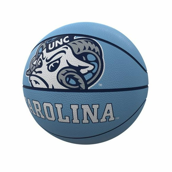 Logo Brands 185-91FR-1 North Carolina Mascot Official-Size Rubber Basketball