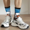 thumbnail image 6 of Vsdgher Cartoon Bald Eagle USA Crew Socks for Men & Women, Breathable Casual Athletic Ankle Socks, 6 of 6