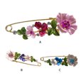 thumbnail image 4 of Linyer Flower Brooch Pin Bridal Wedding Party Club Breastpin Birthday Handmade Jewelry Girlfriend Mother Wife Gift Costume Accessories Red, 4 of 8