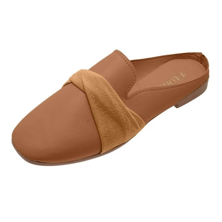 

VerPetridure Sandals for Women Dressy Summer Women s Summer Flat Shoes Ladies Sandals Round Toe Causal Slippers