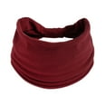 thumbnail image 2 of WCJM Wide Elastic Headband Hair Headband Ladies Yoga Exercise Wicking Headband Elastic Non-Slip Headband Knotted Running Sports Headband Lady Headscarf Headscarf for Women's Hair Party Headband, 2 of 4