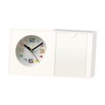 thumbnail image 4 of Reloj de mesa con marco de fotos, despertador de escritorio para la decoración de la sala de estar. Blanco, 4 of 9