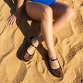 thumbnail image 5 of Cushionaire Java Casual Womens Jelly Flats with Adjustable Strap, Closed Toe Mary Janes Mule Design, Waterproof Jelly Sandals for Women, 5 of 23