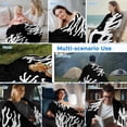 thumbnail image 5 of Coral Black Cooling Blanket,Lightweight Breathable Summer Throw Blanket with Double Sided Cold Effect,Coastal White Ocean Marine Nautical Beach Picnic Blankets Bed Sheet for Hot Sleepers 30"x40", 5 of 8