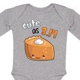 thumbnail image 4 of Inktastic Cute As 3.14 Pi Day Pumpkin Pie Pun Boys or Girls Long Sleeve Baby Bodysuit, 4 of 5