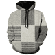 thumbnail image 3 of Sudadera con capucha vintage para hombre, con estampado de rayas a cuadros, con estampado 3D, de gran tamaño, a la moda, ropa informal de calle para hombre, 3 of 5