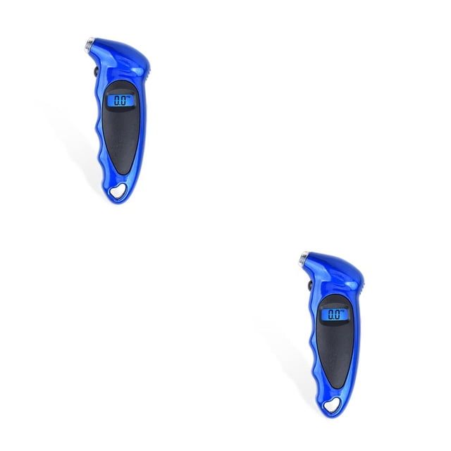 Scienceny Medidor de presión de neumáticos Detector de medidor de neumáticos electrónico digital Motocicleta azul Azul 2piezas Scienceny CBP212870