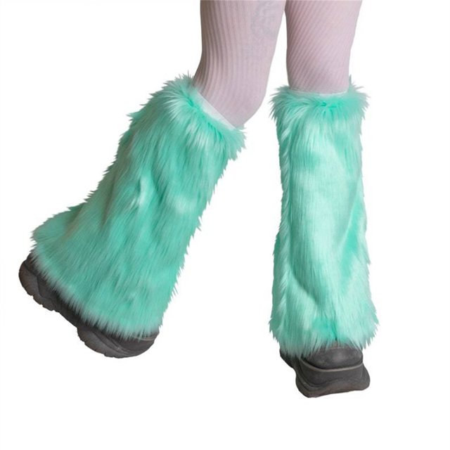 Txlixc Calentadores de piernas de invierno para mujeres, impresión de color sólido / tinte de corbata Txlixc moda