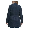 thumbnail image 2 of Tommy Hilfiger Womens Glitter Cardigan Sweater, Blue, Plus Size, 1X, 2 of 2