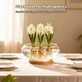 thumbnail image 3 of 4PCS Lotus Bowl Planters with Wood Trays, 6" Round Glass Vase for Hydroponics, Fish Bowl Design, Ideal for Home Decor, Wedding, and Party Centerpieces, 3 of 6