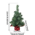 thumbnail image 3 of yulier Artificial Mini Christmas Tree, Tabletop Christmas Tree with Cloth Bag Base, Small Pine Tree Christmas Decorations for Indoor Office Home Desktop Decor, 3 of 6