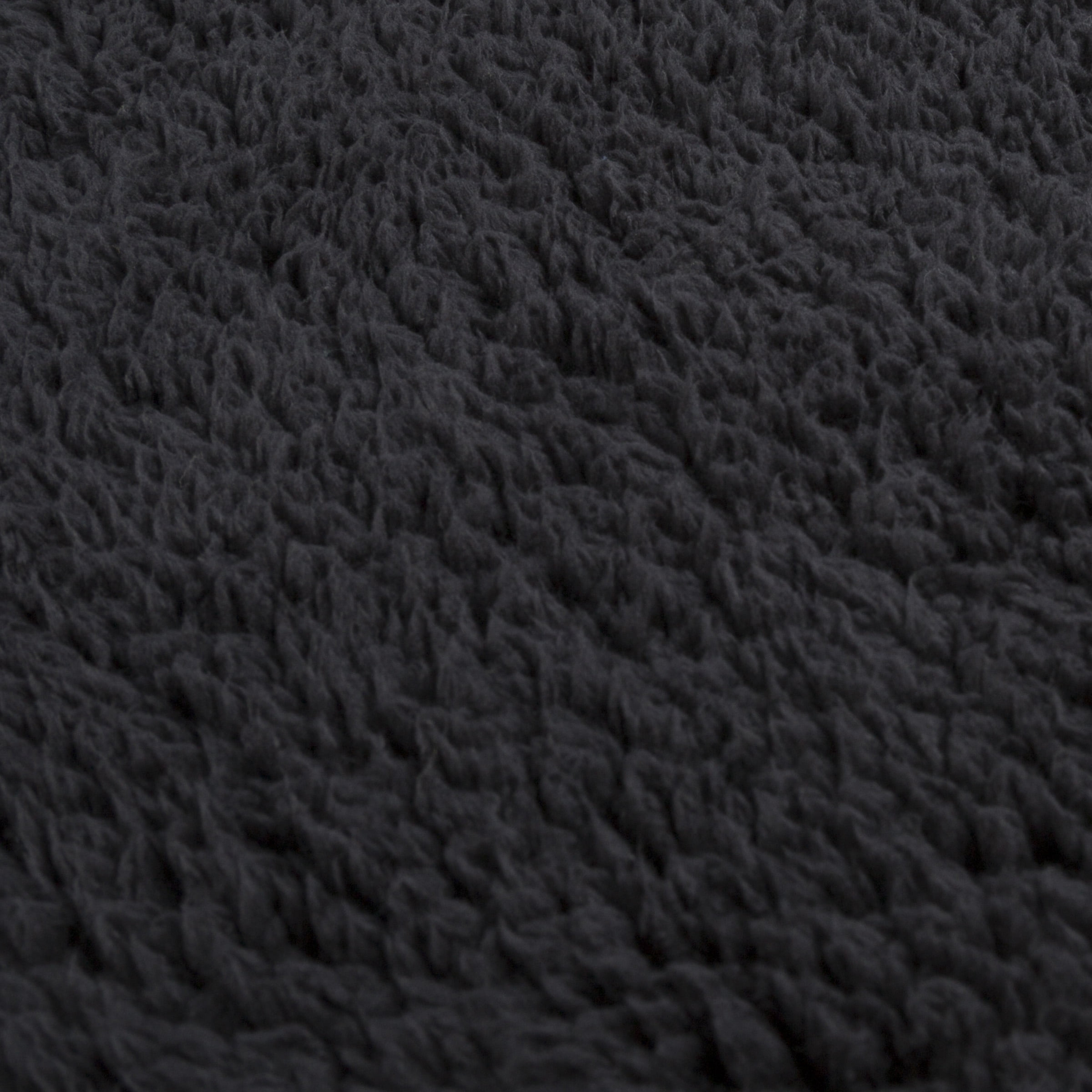 Somerset Home 52-inch Sherpa Body Pillowcase with Zipper for Adult (Black)