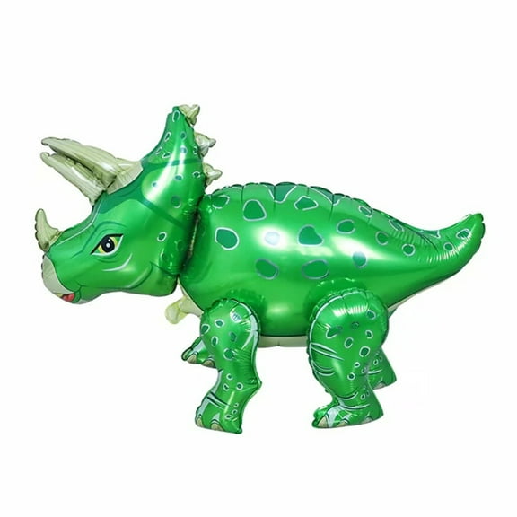 36 inch 4D Triceratops - Green (Air-Fill Only) Foil Mylar Balloon - Party Supplies Decorations