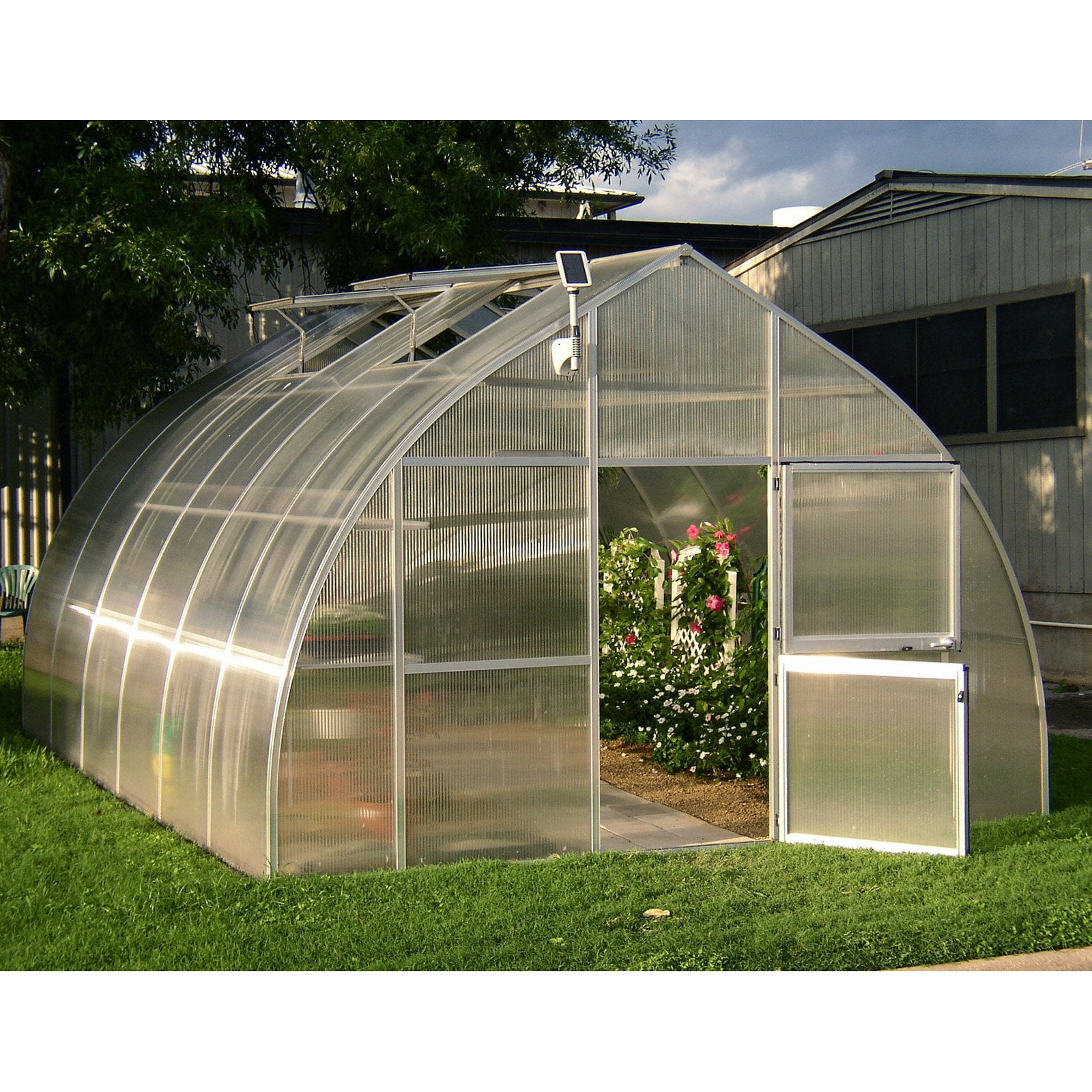 Hoklartherm RIGA XL 14 1 x 19 8 ft Greenhouse  Kit with Optional Foundation Frame  Walmart com 