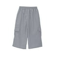 thumbnail image 4 of Kovlvoll Toddler Girl Boys Clothes Capris Drawstring High Waisted Loose Casual Outdoor Hiking Jogging Pants with Pockets, 4 of 6