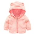 thumbnail image 2 of Lindreshi Toddler Girl Coats and Jackets Clearance Kid Infant Baby Boys Girl Ear Hooded Pullover Tops Warm Clothes Coat, 2 of 4